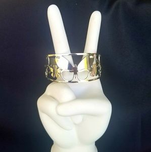 NWOT Stainless Steel Butterfly Cuff Bracelet